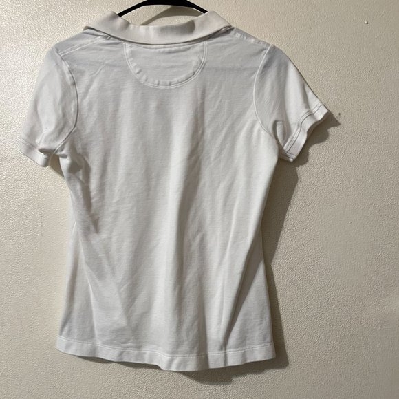 Greg Norman women's golf polo shirt, white size M - Picture 3 of 7